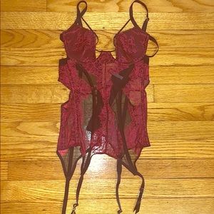 Victoria Secret Oriental Corset Garter Belt